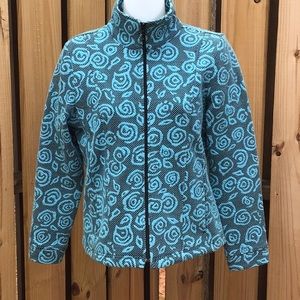 Sale!! Lightweight Teal and Black Zip Up Jacket, Packable